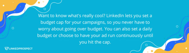 How to control Ad Budget in LinkedIn