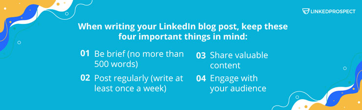 Blogging on LinkedIn