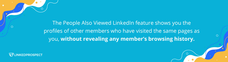 People Also Viewed - Feature on LinkedIn
